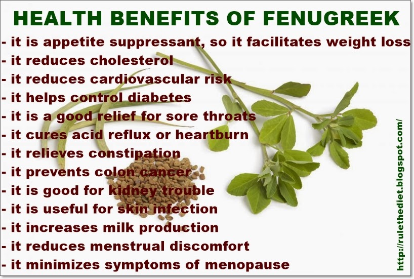 weight loss for a healthy lifestyle: HEALTH BENEFITS OF FENUGREEK