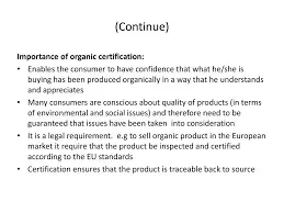 Importance of Organic Certification