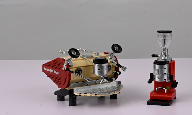 Nifeliz Coffee Machine Set & Bean Grinder Building Block Kit Compatible With Lego