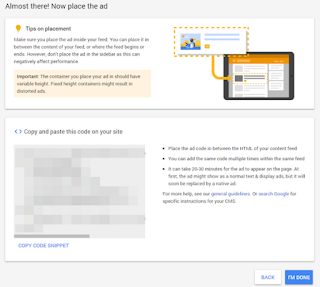 How To add In-Feed Ads Google AdSense