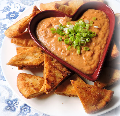 Spiced Bean Dip & Pita Crisps