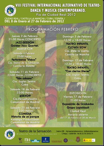 programación Febrero 012