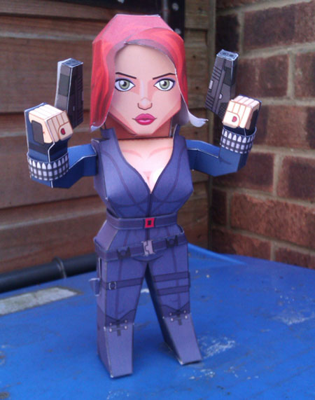 2012 Avengers Black Widow Papercraft