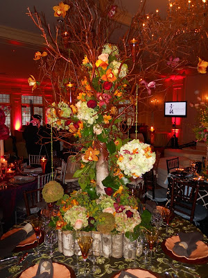 This six foot autumnstyled manzanita tree centerpiece almost stole the show
