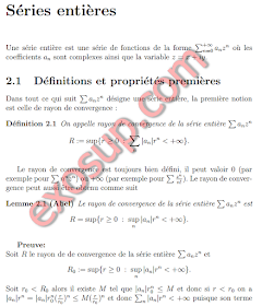 Notes de cours ANALYSE COMPLEXE