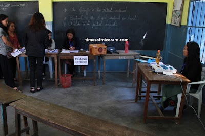 Polling booth Mizoram