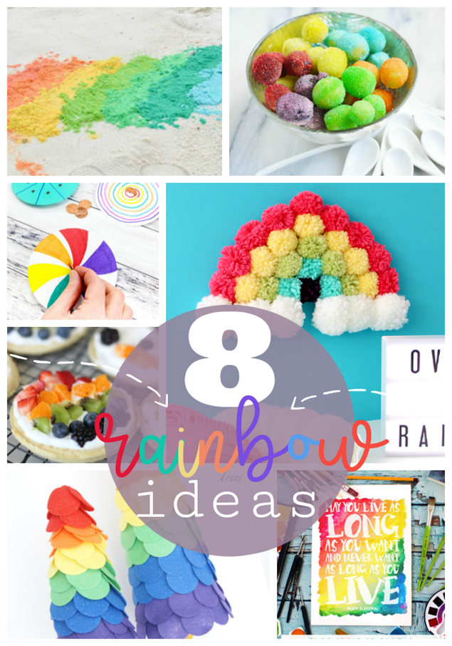 8 Rainbow Ideas at GingerSnapCrafts.com #rainbows #stpatricksday