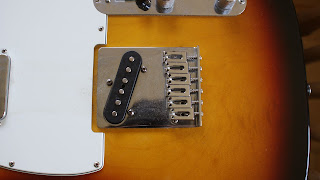 Fender Telecaster Mexico bridge change vintage upgrade headstock polish