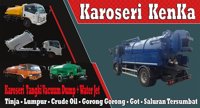 Karoseri Tangki Vacuum + Dump Water Jet KenKa
