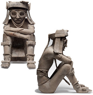 Supuesta representación del Sr. Tlaloc, pero parece un piloto aviador