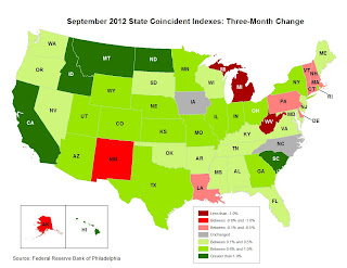 Philly Fed State Conincident Map