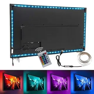 RGB LED лента за телевизор и монитор - 5м, дистанционно и USB