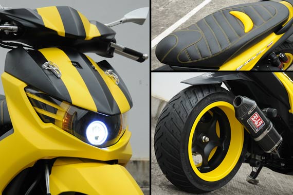 YAMAHA MIO Modification: Yamaha Soul GT, Aura Muscle Car