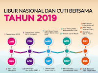 CUTI BERSAMA DAN HARI LIBUR NASIONAL TAHUN 2019