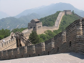 Imagen de La Gran Muralla de China en día nublado