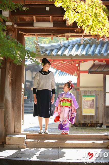 手向山八幡宮で七五三出張撮影