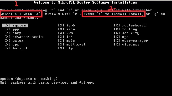 Proses Instalasi Mikrtik RouterOS