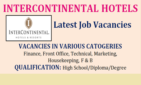 Intercontinental Hotels Jobs  2019 (1180 job)