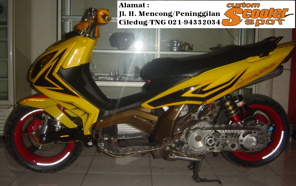 Modifikasi Motor Matic  Matic Drag Bike: yamaha Nouvo 