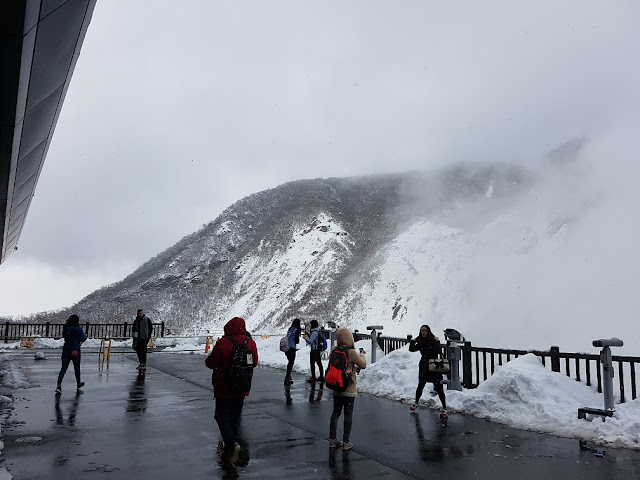 hakone owakudani snow