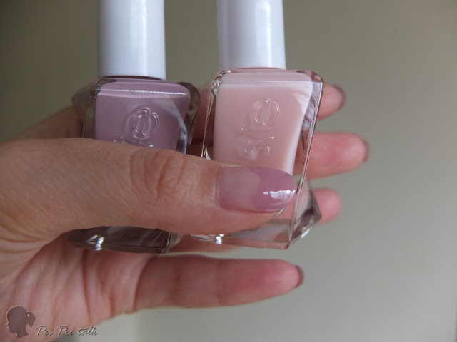 essie-gel couture 光療指甲油-sheer fantasy、touch up-試色