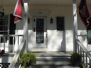 Paint Swatches on the Front Door