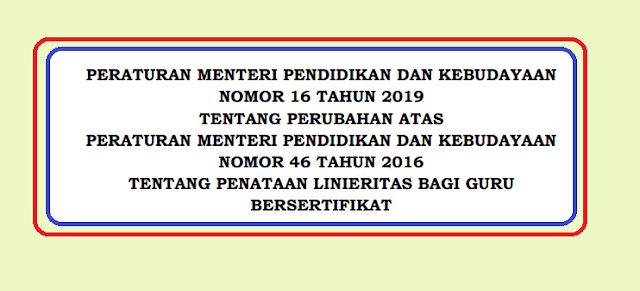 Permendikbud Nomor 16 Tahun 2019