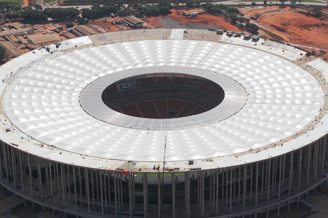 Cobertura do Estádio Nacional é projetada para aguentar 50 anos