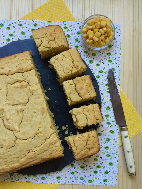 cornbread pan de maíz dulce receta