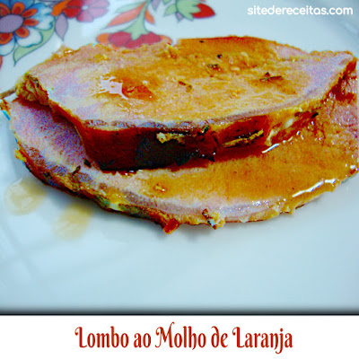 Lombo ao molho de laranja