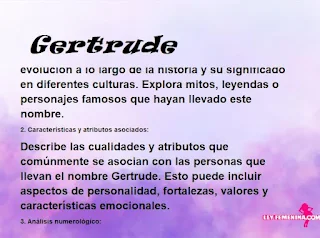 significado del nombre Gertrude