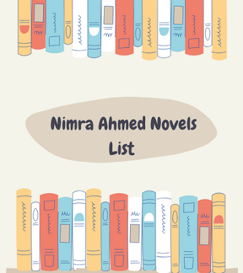 Nimra Ahmed Novels List