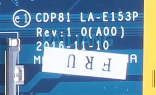CDP81 LA-E153P Bios Dell Precision 3520