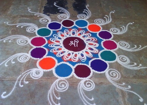 Free Hand Rangoli Designs