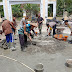 Bhabinkamtibmas dan Warga Binaan Gotong Royong Bangun Masjid di Way Tuba