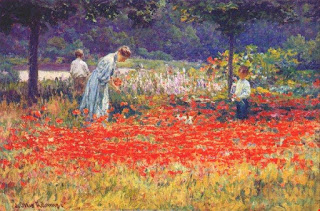 Джон Оттис Адамс  John Ottis Adams;  — Poppy Garden  Маковый сад