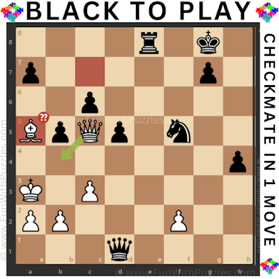 Crack-the-Code Chess Puzzle: Play Black and Checkmate in 1-Move
