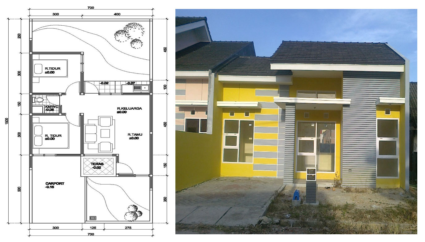 Desain Warna Rumah  Minimalis Type 36 Godean web id