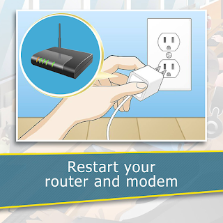 Restart your router and modem