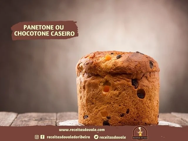 Receita de Panetone ou Chocotone Caseiro