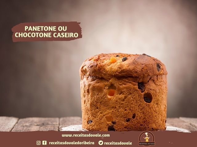 Receita de Panetone ou Chocotone Caseiro 