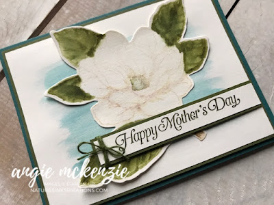 Handmade card using Good Morning Magnolia and Strong & Beautiful stamp sets