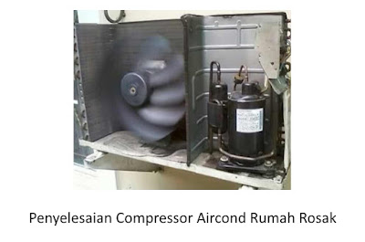 Penyelesaian Compressor Aircond Rumah Rosak