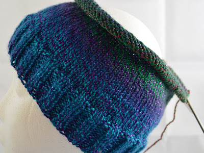 hat knit with Yarn Bee Dazzling Tropics  https://www.etsy.com/shop/JeannieGrayKnits