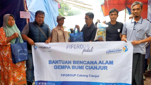 Fifgroup Salurkan Bantuan Bagi Korban Gempa Cianjur