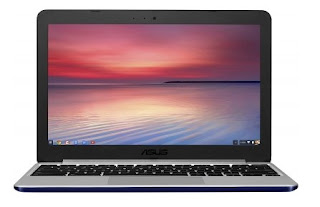 Laptop Asus Chromebook biru C201 - C201PA-DS02