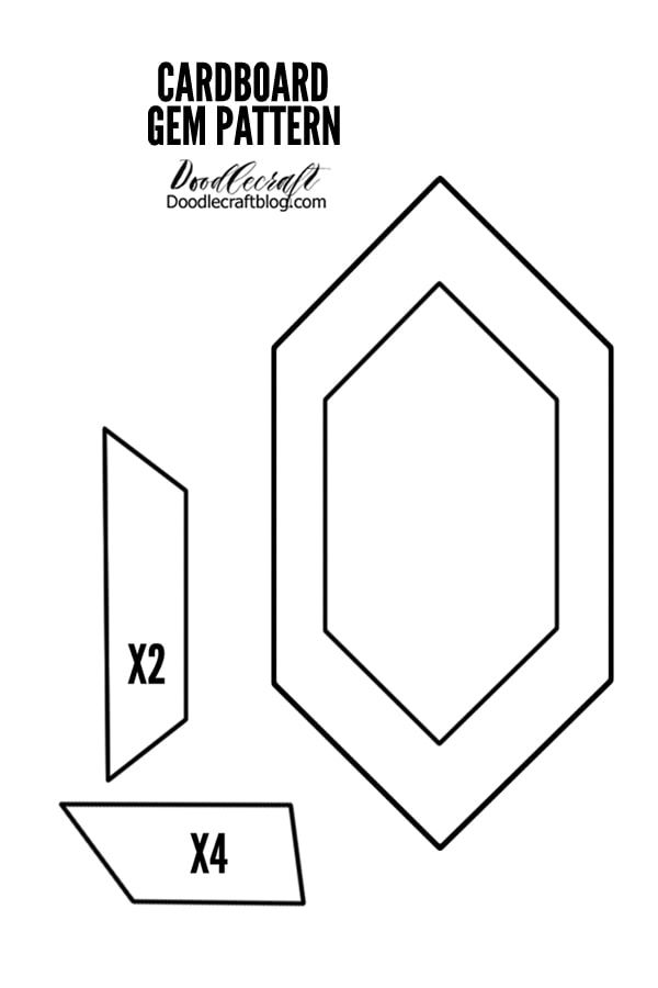 Here's the Amulet pattern for the perfect cardboard gemstone.     Right click to save off and then print.