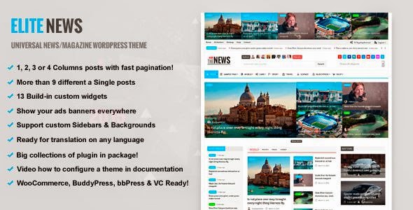 Best Responsive Magazine WordPress theme