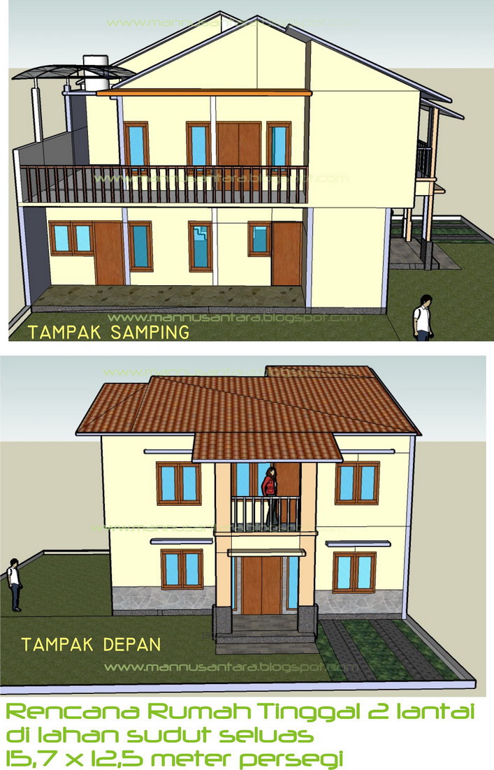  Desain  Rumah  2  Lantai  Lengkap Rumah  Minimalis Terbaru