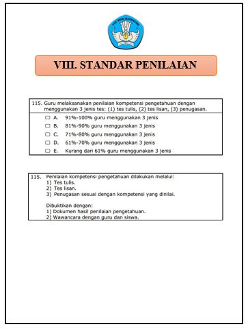  Standar Penilaian Format Microsoft Word ✔ Download Cover / Sampul Map Akreditasi 2019 Standar Kompetensi VIII (8) Standar Penilaian Format Word